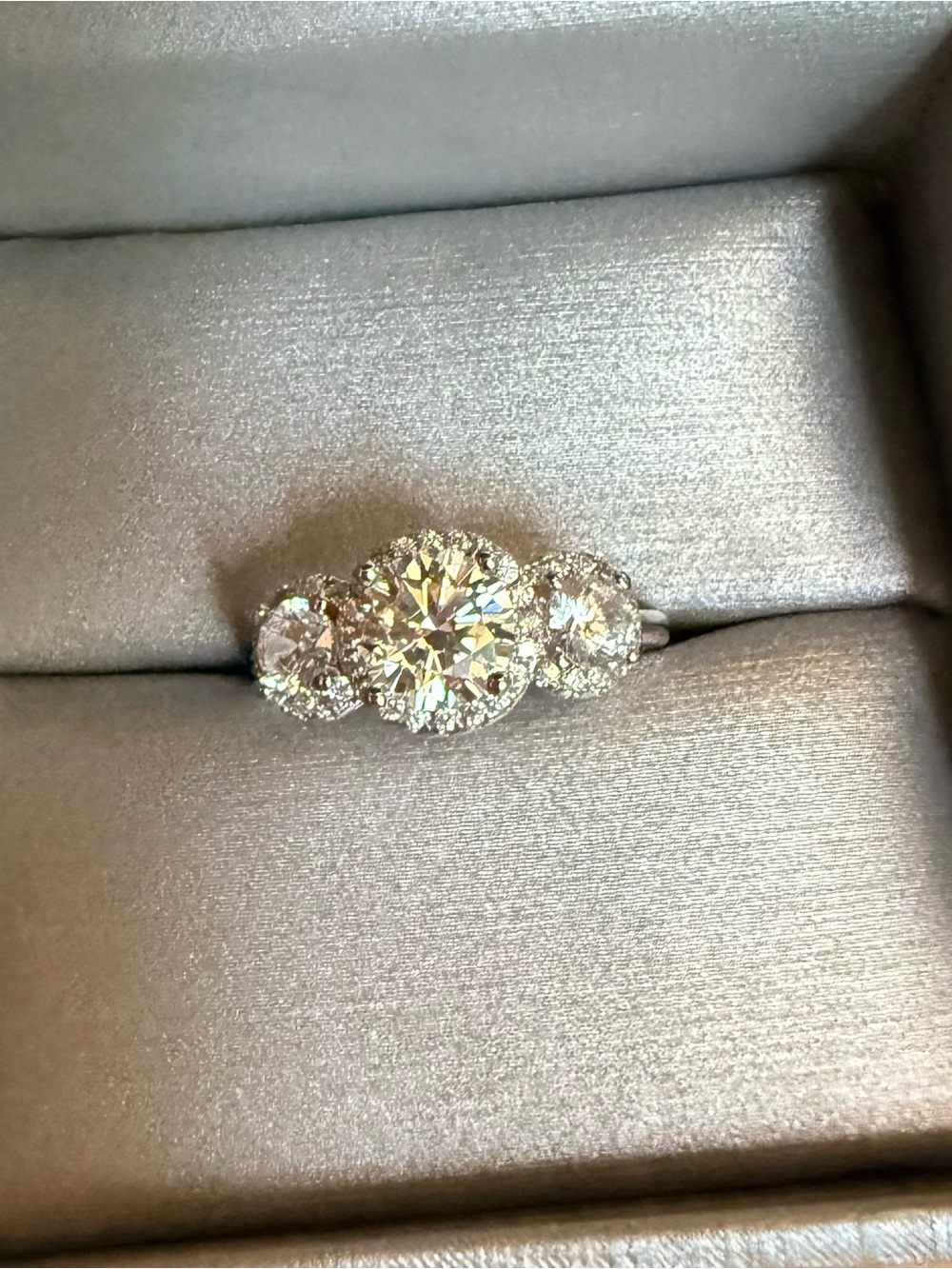 Moissanite ring
